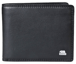 Schwarze Geldbörse von Brown Bear Design Germany. Model: 8005 D BK